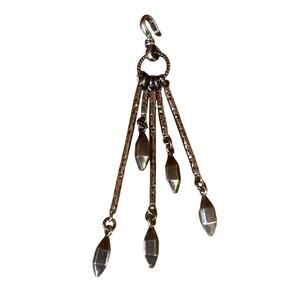 Artisan Made Sterling Silver Edgy and Eclectic Dangle Pendant